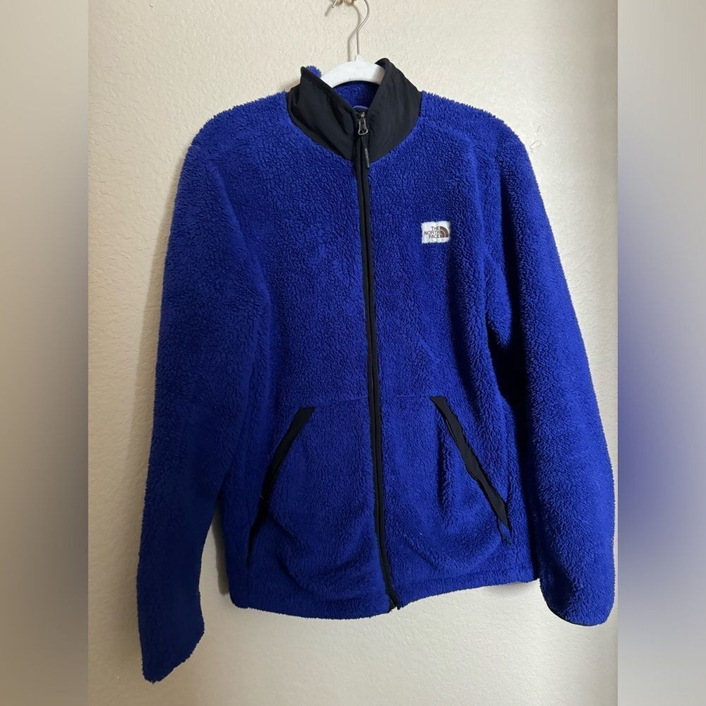 The North Face Campshire Full Zip Jacket Sz Medium‎ Royal Blue Outdoor Hike Gorp